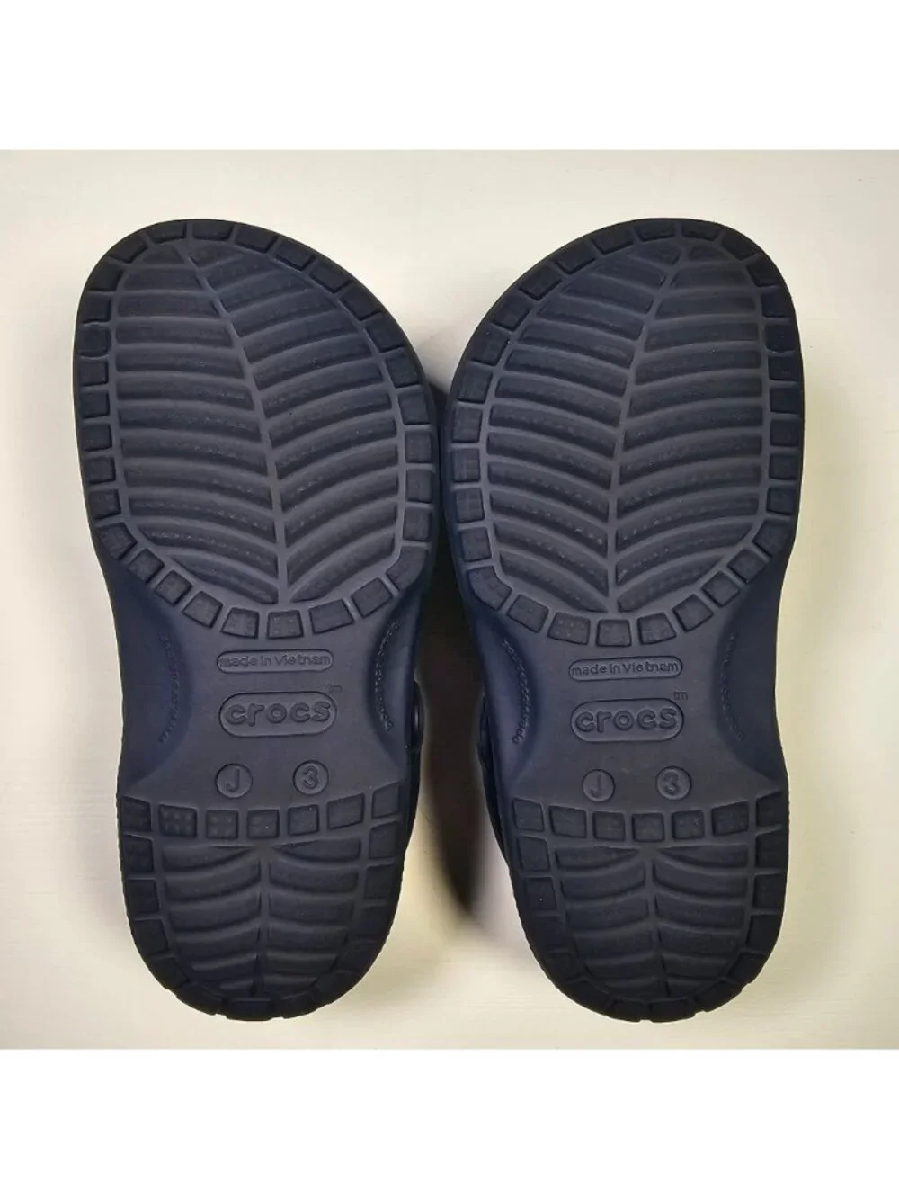 Crocs Clogs Sandals Shoes w/ Adjustable Heel Strap Junior Size 3 Navy Blue